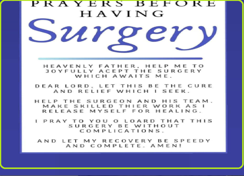 Before Surgery Wishes And Prayers