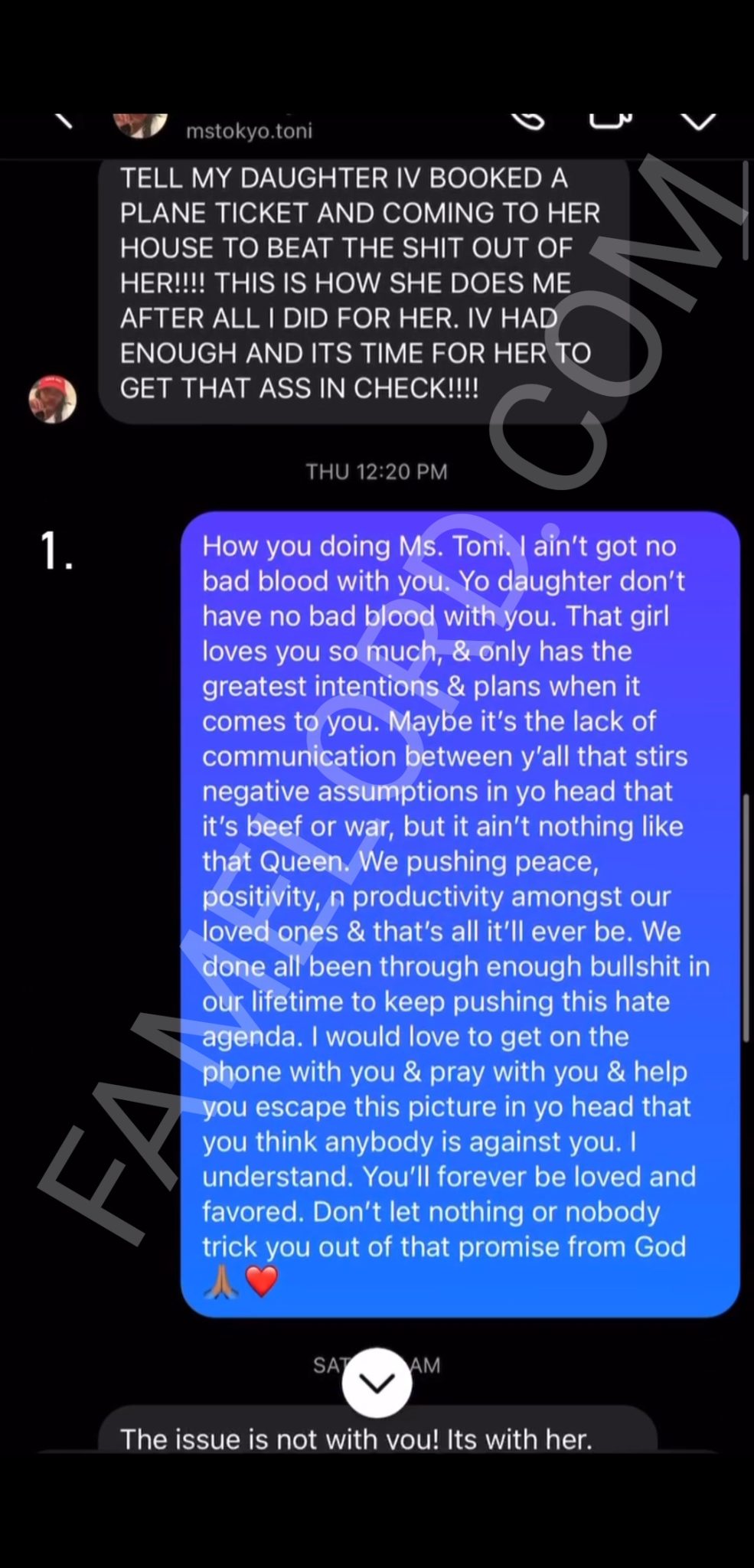 Blac Chyna’s BoyFriend Drops Receipts of Her Mother Tokyo Toni Sending